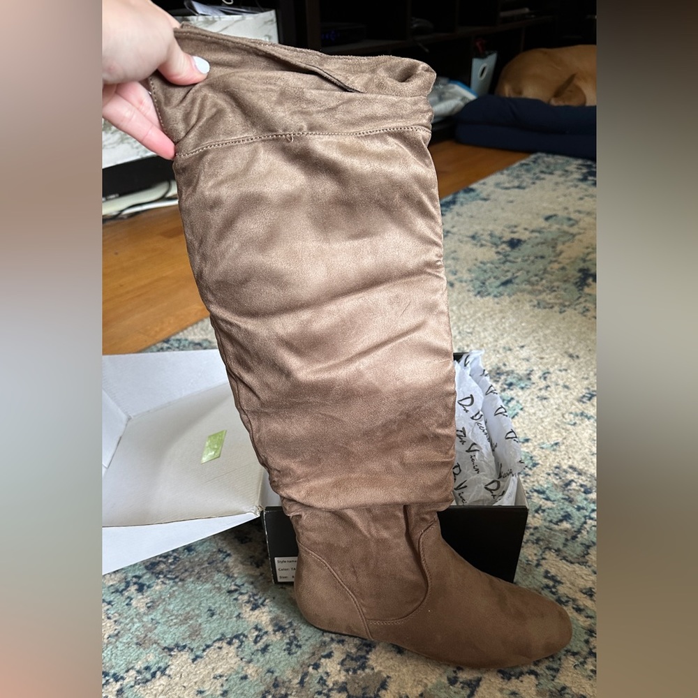 Da Viccino Taupe Slouch Boots NWT